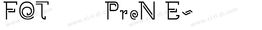 FOT ハミング ProN E字体转换